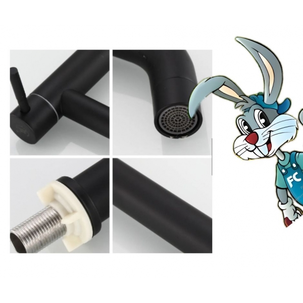 Torneira Bica Movel de Mesa - Black Abs - Torneiras Coelho cód: 1296472P