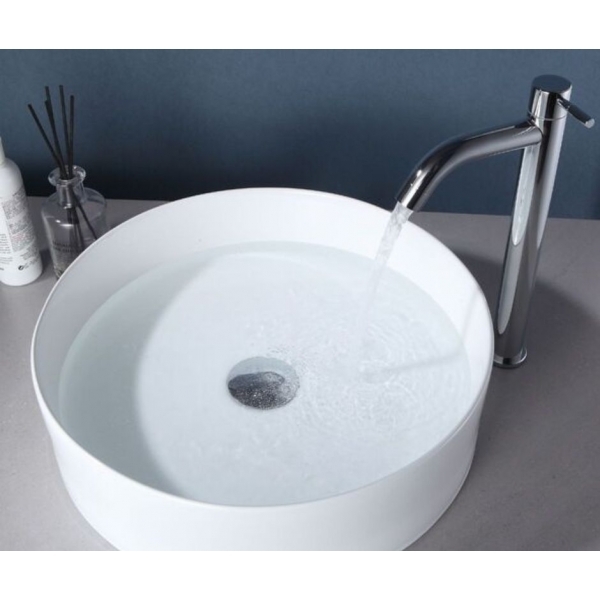 Torneira Cromada para Lavatório Alta 30cm - Cód 32330 - LINHA METAL