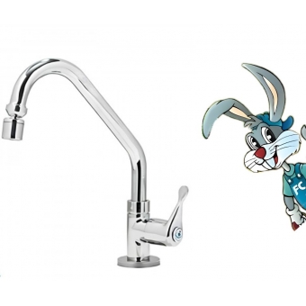 Torneira Móvel Mesa Metal Com Mecanismos em Abs 1/4 de Volta cód: 1396510