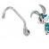 Torneira Movel Parede Metal Com Mecanismo em Abs C-10 - Torneiras Coelho cod:1356510