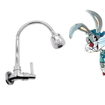 Torneira parede aço articulado - cod 1155234