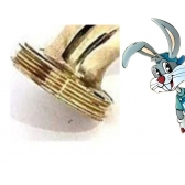 Torneira curta para jardim fabricada em metal - cod 1128310