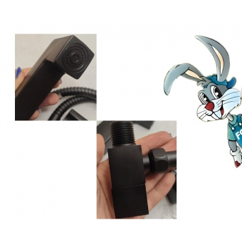 DUCHA HIGIENICA BLACK QUAD 1/4V GAT ABS - 1430680