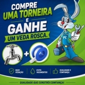Torneira Metal Bica Filtro 1/4 FLEX C-38 parede Cód 24319 - LINHA METAL