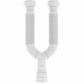 Sifão Sanfonado Duplo Universal Branco - Cód 3424 - 2 SAIDAS