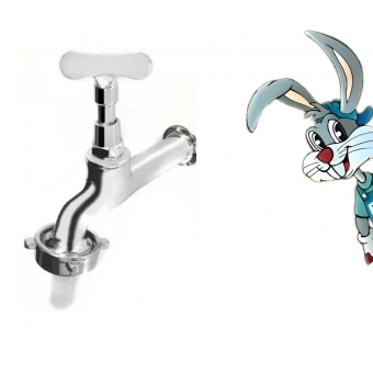 Torneira Jardim Longa Metal 1/2-3/4 Cromado  -  cód: 1130320