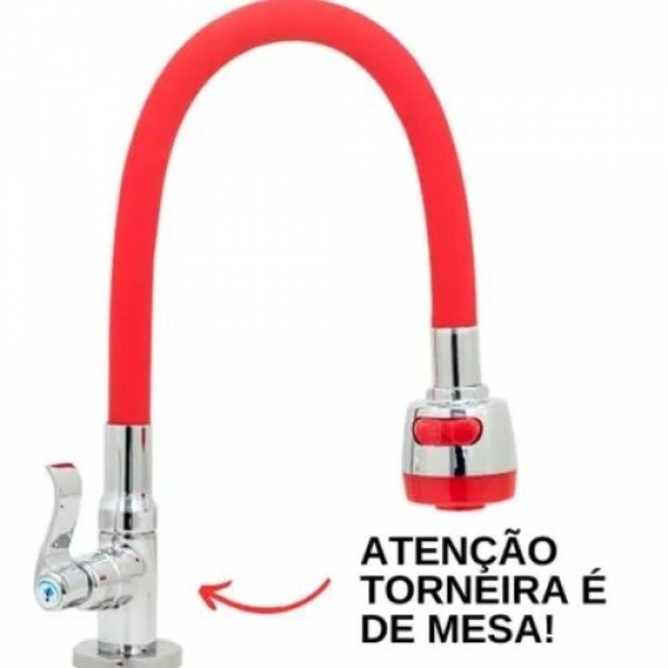 Torneira Bica Movel Mesa 1/4v Metal - Cód 19283 - LINHA METAL