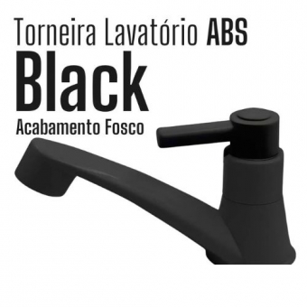 Torneira Lavatório Luxo ABS Black Cód : 32771
