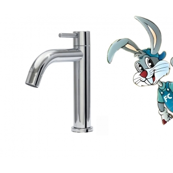 Torneira Lavatorio Baixa Metal em Inox 18cm - cód: 1113024