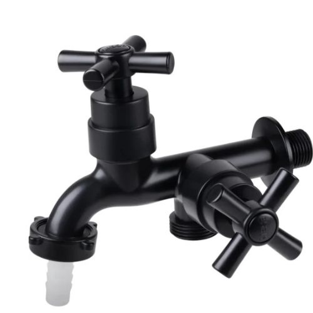 Torneira Máquina de Lavar  ABS  2 Saídas - 1/4 Volta - Cód: 34797 - LINHA SINK