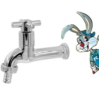 Torneira Jardim longa 1/2x3/4 Abs 1/4 volta - ABS cód: 1230431