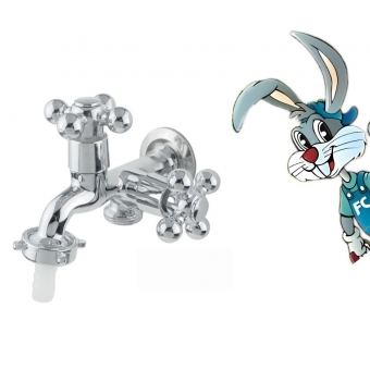 Torneira Máquina de Lavar Metal Com Volante em ABS C-52 - cód: 1253052