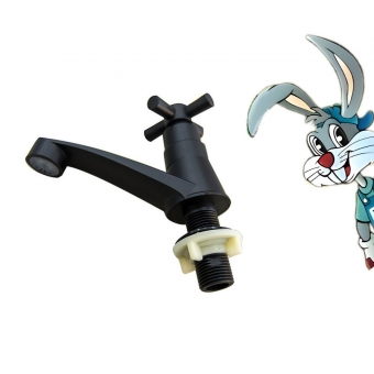 Torneira Lavatório luxo Abs Black 1/4 de volta  cód 1294431P cód 12694