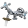 Torneira Máquina de Lavar Metal 2 Saídas C-20 - Cód 7856 - LINHA METAL FIT