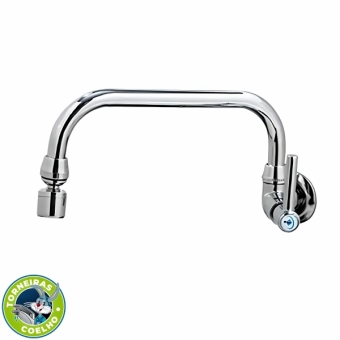 Torneira Bica Móvel Reta Metal - 1/4 de volta - C 34 Fit - Torneiras Coelho cód: 1157434