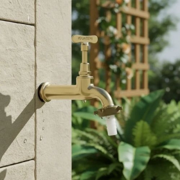Torneria Curta Jardim 1/2 X 3/4 Cód: 7539 - LINHA METAL