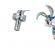 Torneira longa de jardim fabricada em metal cod - 1130333