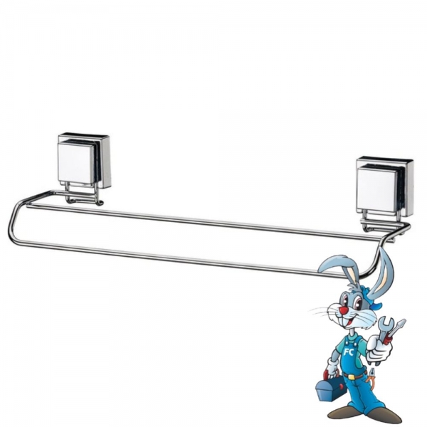 Toalheiro Duplo 45cm  Fixação por Ventosa - Future 32647