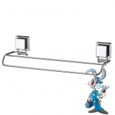 Toalheiro Duplo 45cm  Fixação por Ventosa - Future 32647