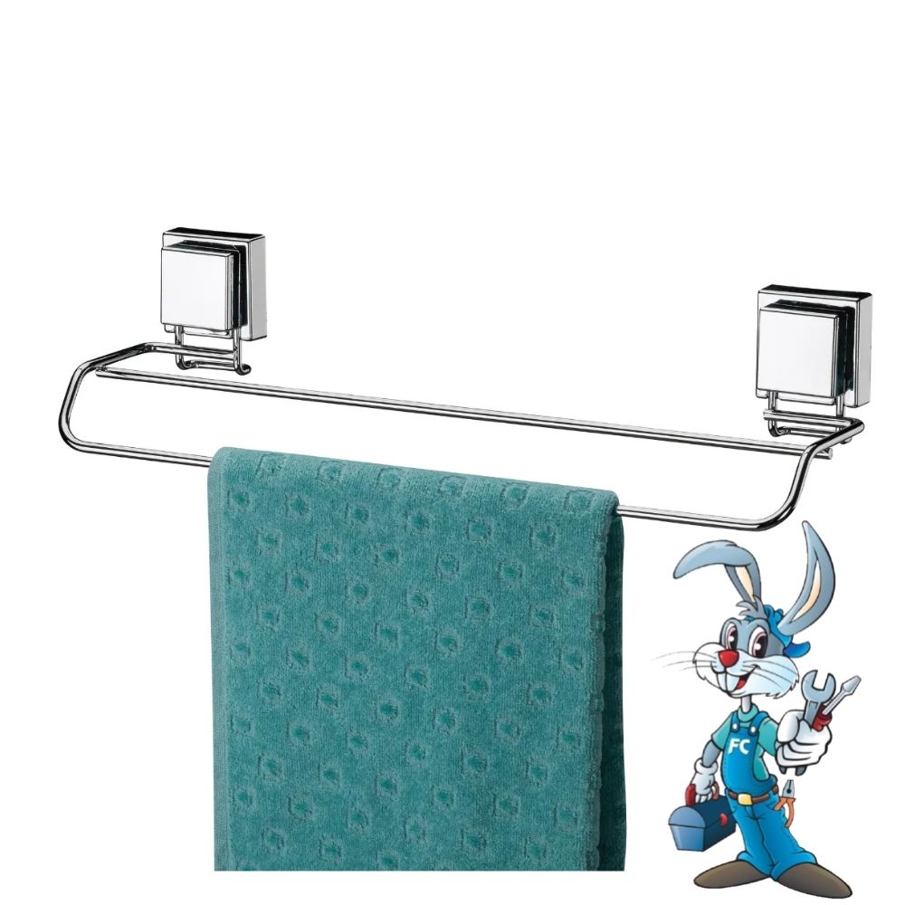 Toalheiro Duplo 45cm  Fixação por Ventosa - Future 32647
