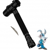 Sifão Copo Sanfonado Preto - cód 31103